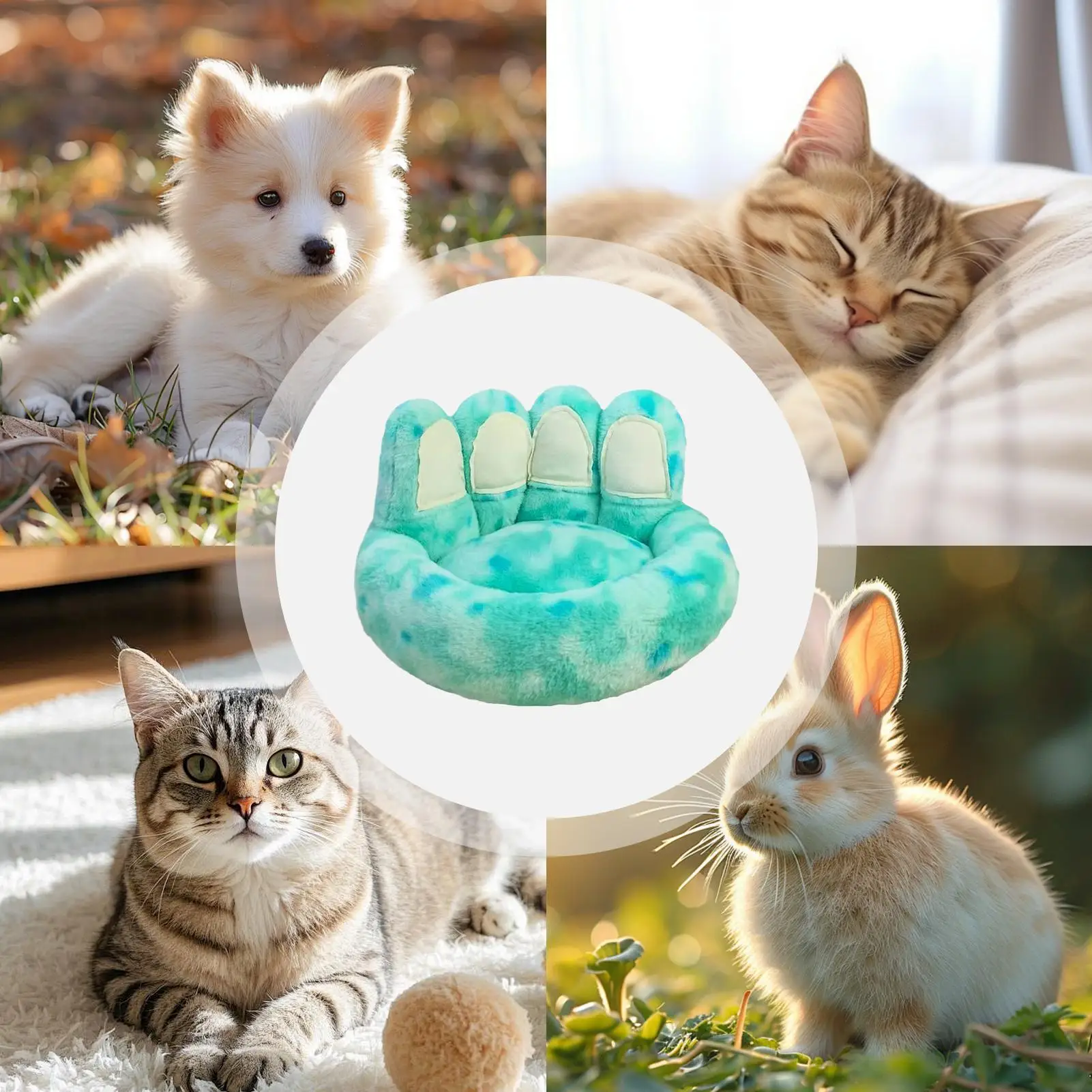 

Small Dog Bed Puppy Bed For Small Dogs With Anti-Slip Bottom Pet Cuddler Calming Sleeping Warming Sofa Couch Nest Furniture For