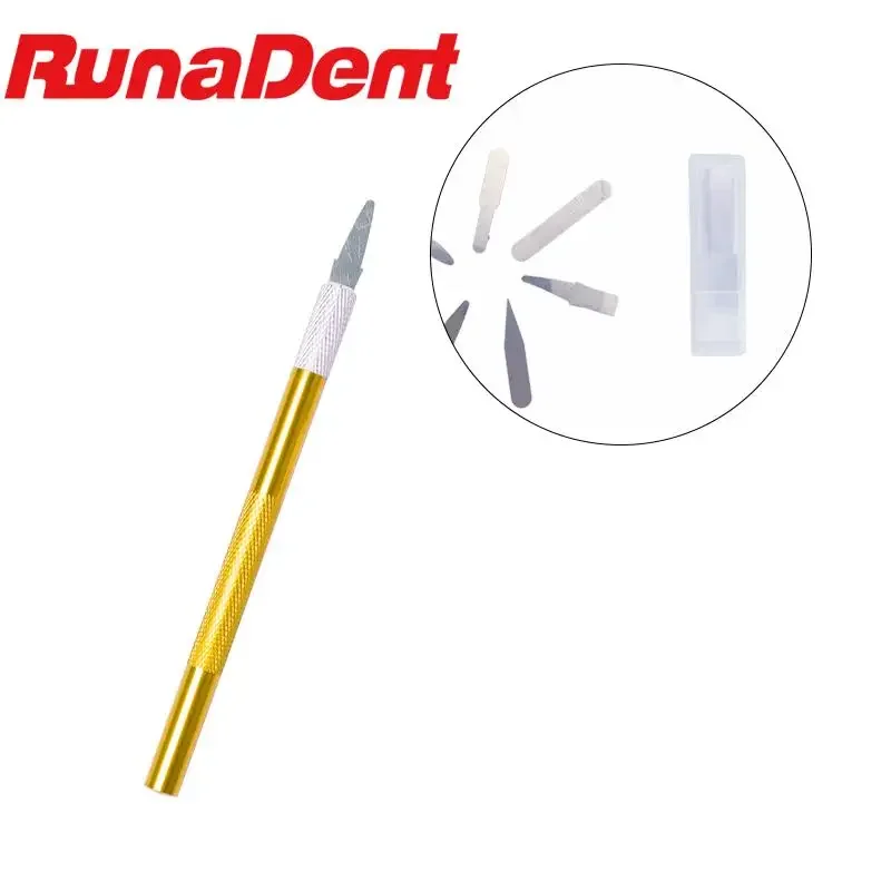 

Dental Tooth Metal Scalpel Knife Tools Kit Non-Slip Blades Engraving Knife Mobile Phone Film Paper Cut Handicraft Carving Tools