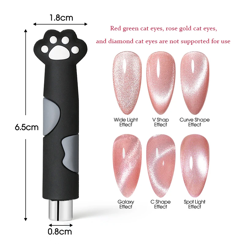 Nail Art Cat Eye Magnetic Stick 9D Effect Strong Plate UV Gel Line Strip Multi-function Magnet Board Nail Art Maincure Tools