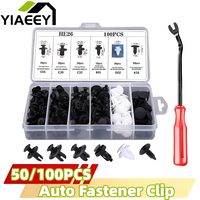 Auto Fastener Clip Mixed Car Body Push Retainer Pin Rivet Bumper Door Trim Panel Fastener Kit Car Clips Box or Bag Packaging