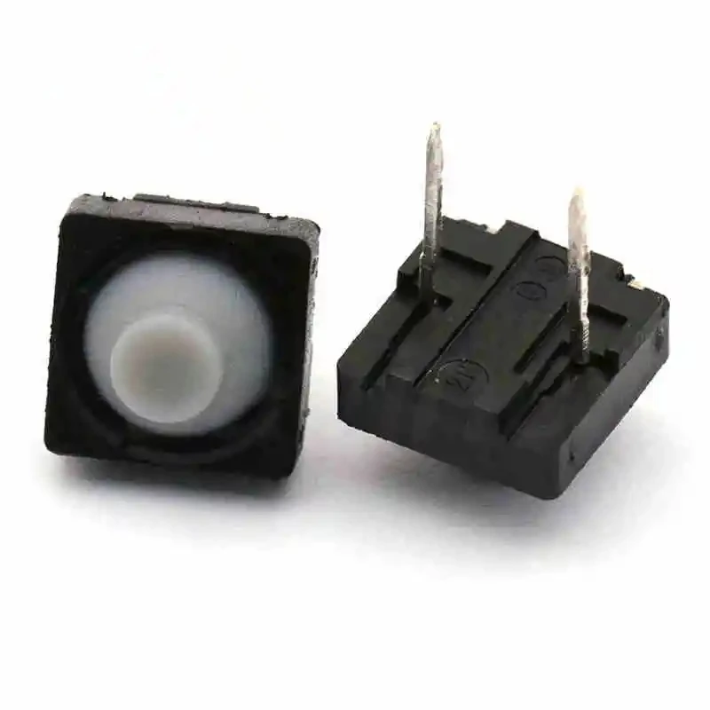 20pcs/lot 8x8x5MM 4PIN/2PIN Conductive Silicone Soundless Tactile Tact Push Button Micro Switch Self-reset