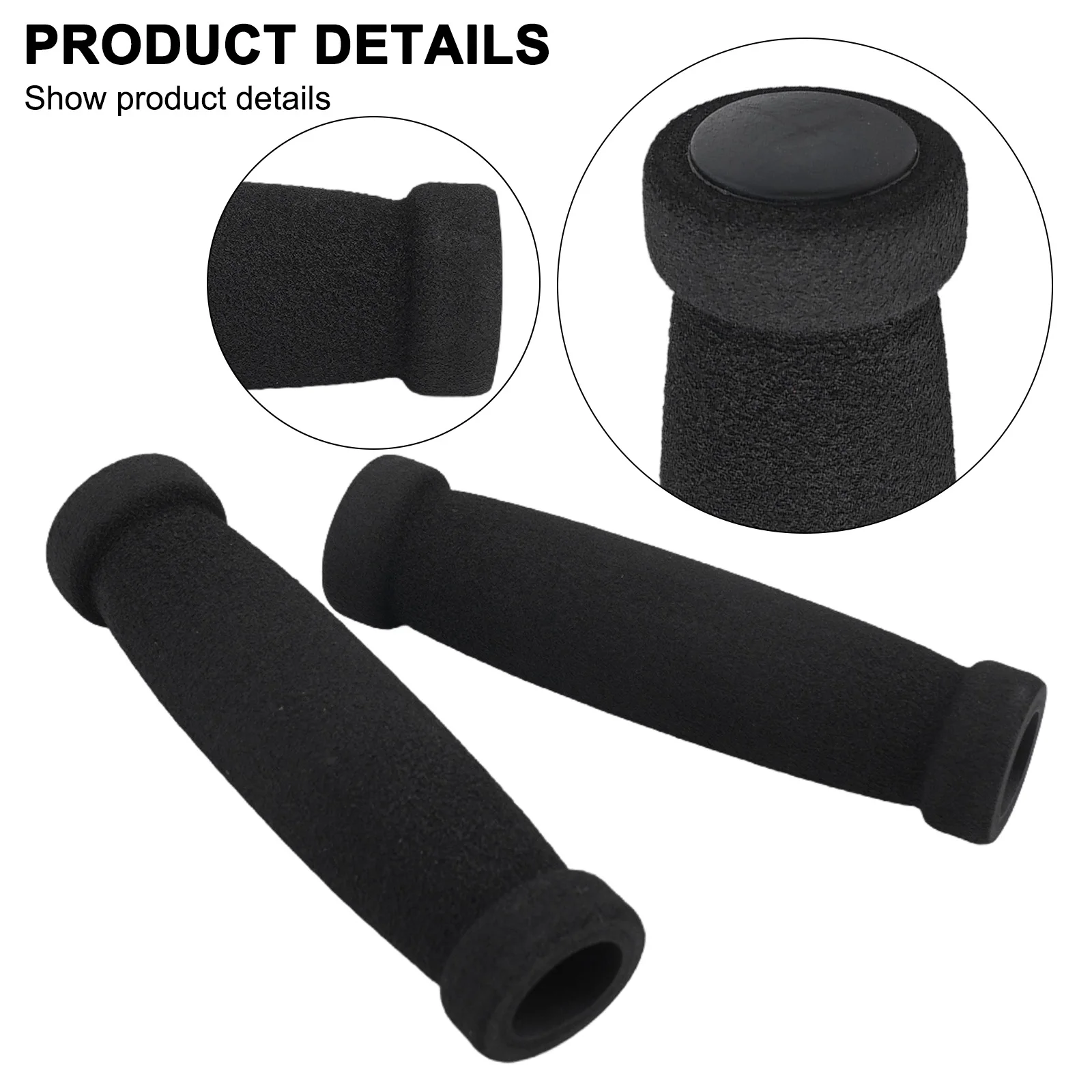 2PCS Bike Shock-absorbing Sponge Handlebar Grips Non-slip Grips Cycling Accessories Mountain Bicycle Grips Sleeve Cover