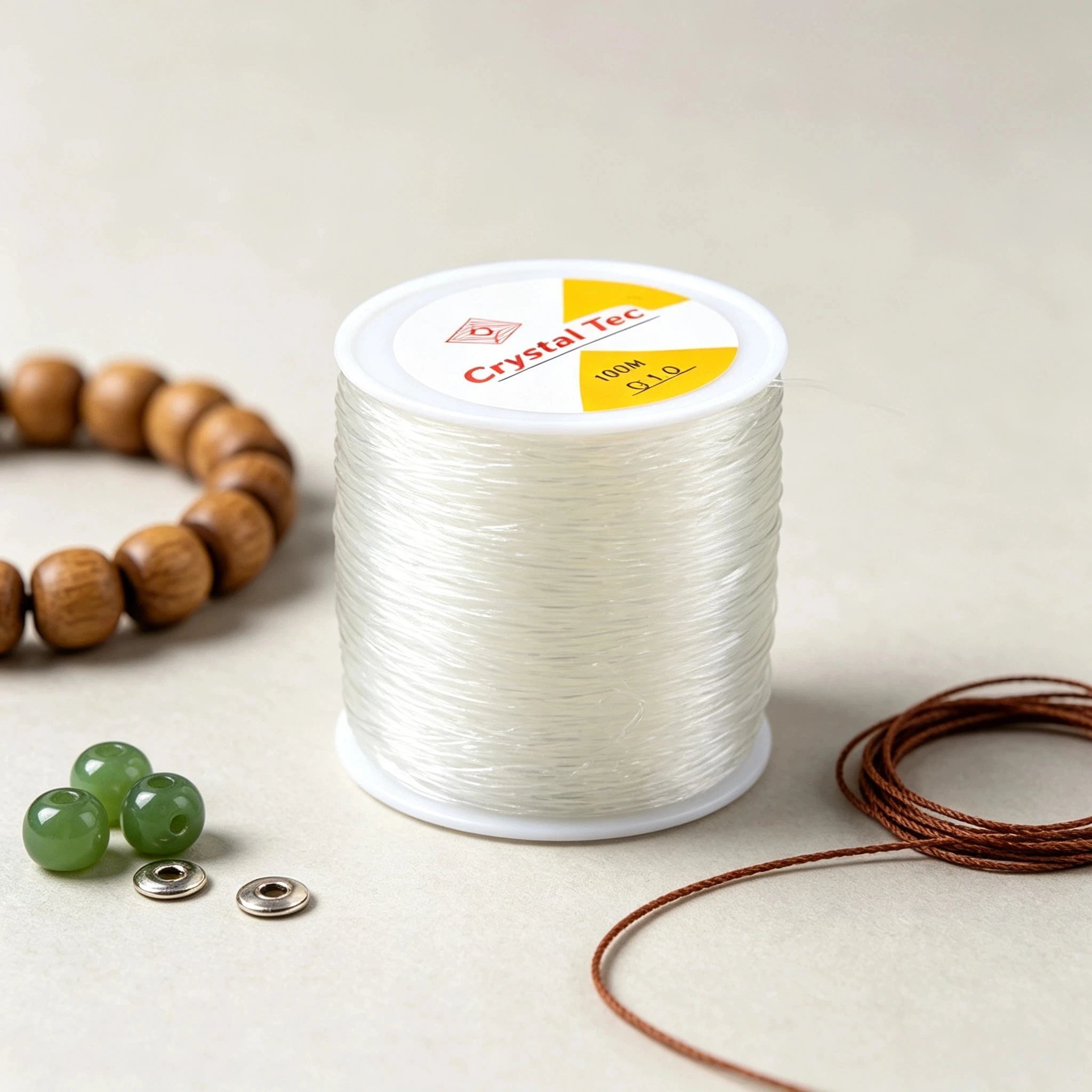 100 yd 0,5 0,8 1mm Hohe Elastische Perlen Schnur String Kristall Faden für Schmuck Machen DIY Halskette Armband Zubehör Großhandel – Detail 6