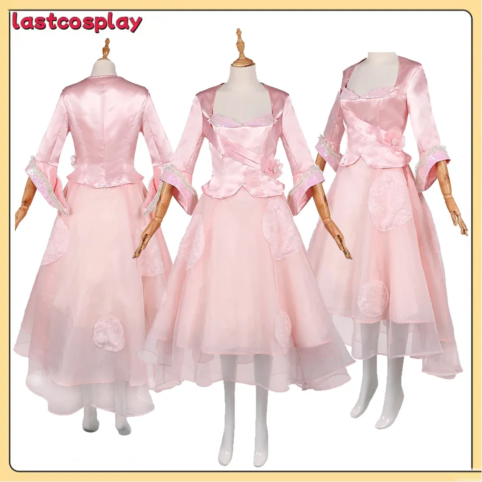 

Фантазия Глинда Косплэй юбка костюм фильм злой маскировка женское розовое платье топ наряды Хэллоуин карнавальное платье праздничный костюм