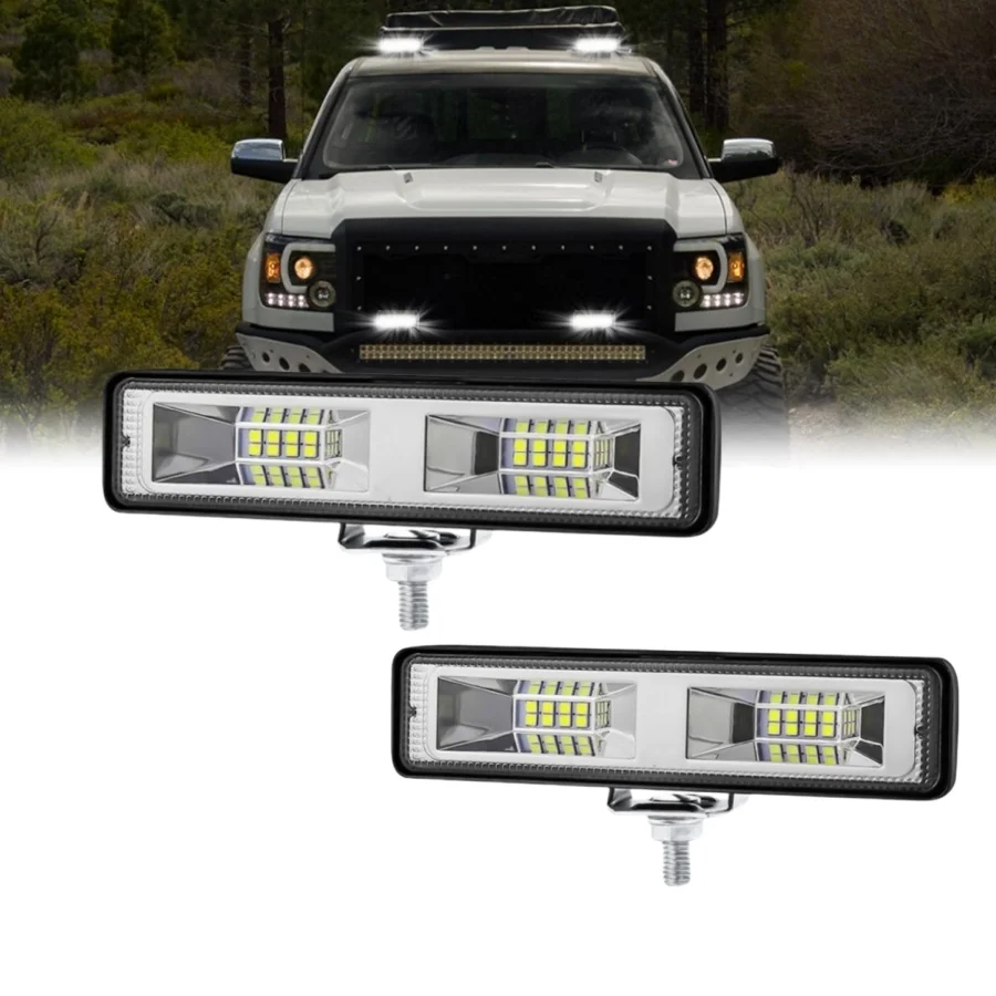

LED Work Light LED Light Bar Wide-angle LED Pods Light Bar Combo Flood Lights for Trucks Off Road ATV UTV Golf Cart Trailer