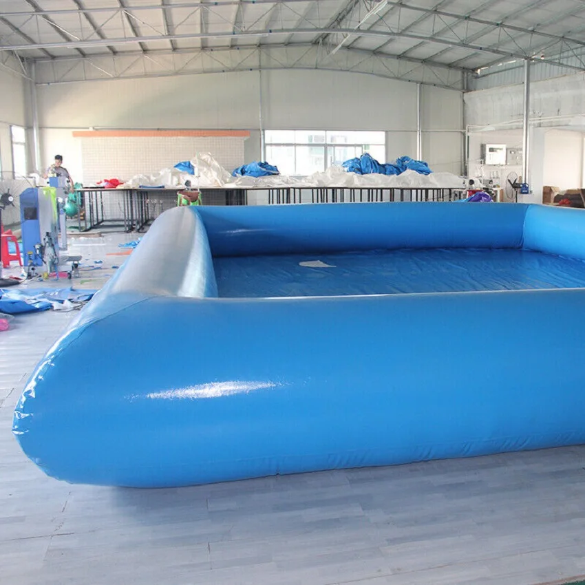 

7X5M size Inflatable 0.9mm PVC Rectangle Above Ground Swimming Pool NEW