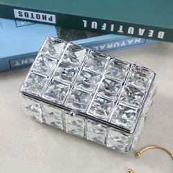 Crystal Jewelry Box Flip Open Creative Jewelry Box Jewelry Box High-End Storage Gift Box