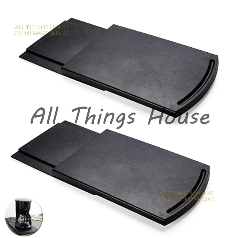 

1 шт. кухонный поднос, выдвижной поднос для кофемашины, мобильная база для кофемашины, удобный Caddy