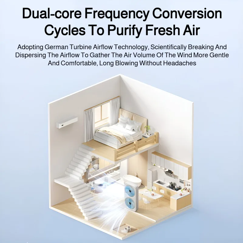 Home mini electric fan dormitory rechargeable desktop air circulation fan double head electric fan