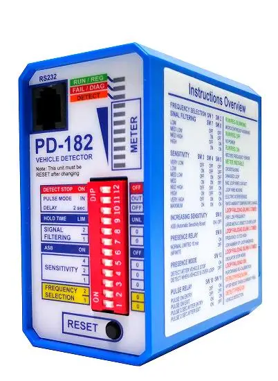 

220VAC PD182 Одноканальный детектор контура автомобиля для системы управления парковкой шлагбаумных ворот