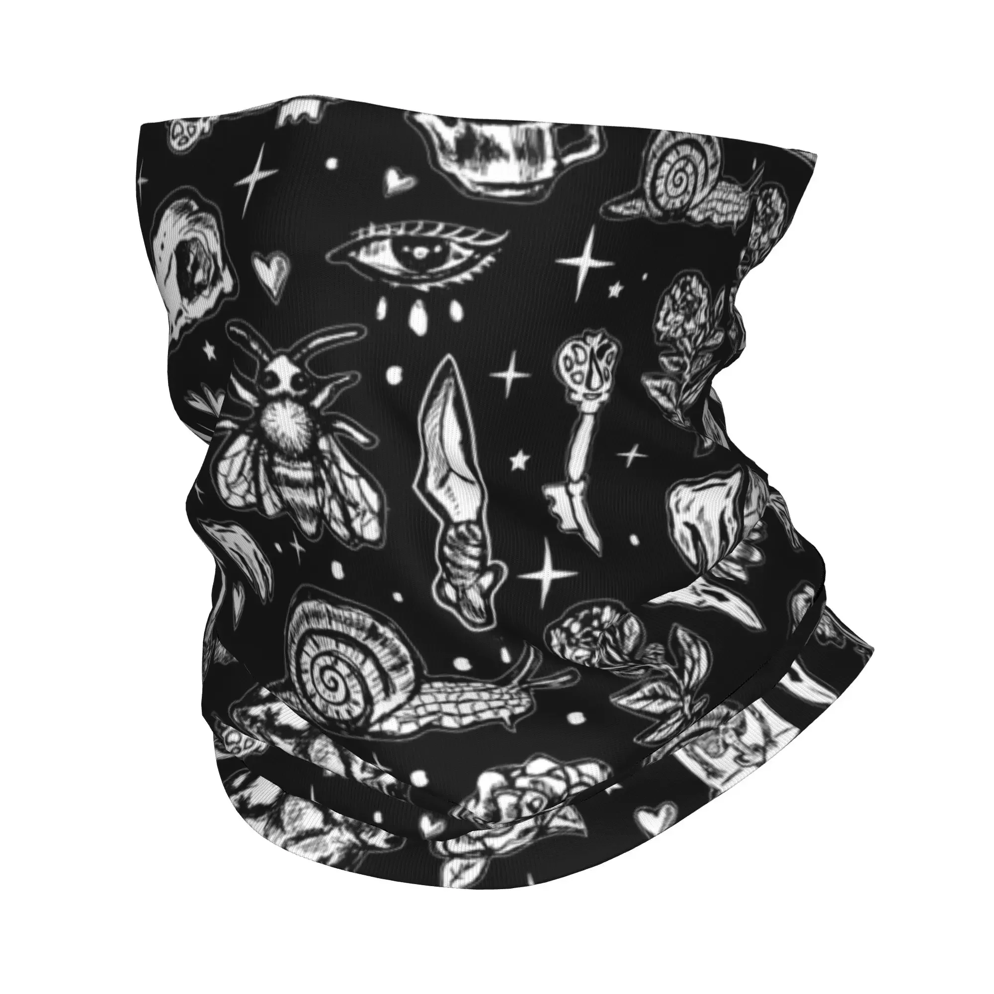 New Full of Secrets Oddities Witchcraft Goth Punk Winter Headband Neck Warmer Hunting Tube Scarf Halloween Face Bandana Gaiter