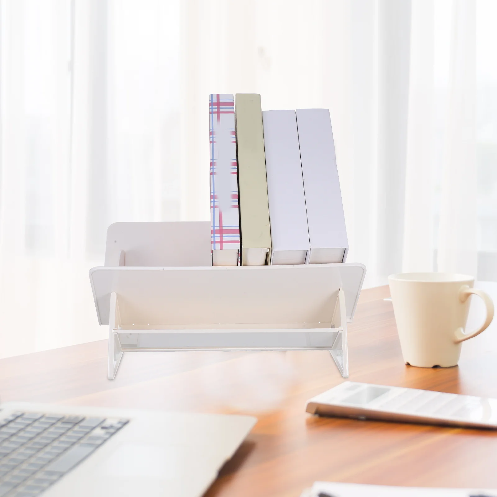 

Book Stationery Organizer Rack Multifunctional Desktop Storage Rack For Home Office School Files Sundries Holder Tabletop