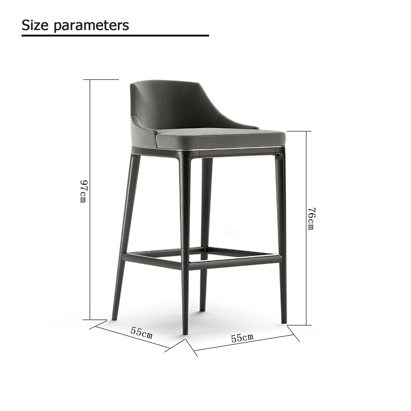 เก้าอี้บาร์ เก้าอี้บาร์ เหมาะสำหรับบาร์ บ้าน ห้องครัว เฟอร์นิเจอร์ ห้องรับประทานอาหาร