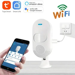 Tuya WIFI allarme di rilevamento a infrarossi PIR sensore di movimento rilevatore allarme 80dB sirena suono e luce sistema di allarme Wireless antifurto