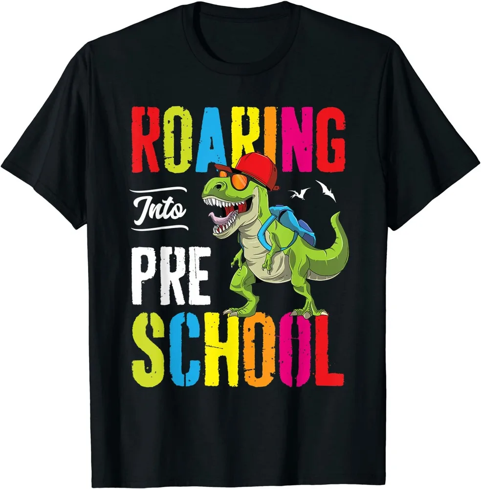 Roaring Into Preschool Dinosaur Teacher Pre-K Back To School Unisex T-Shirt