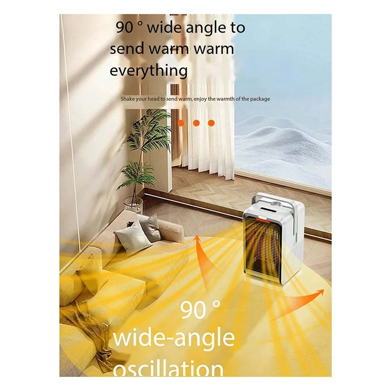 B-T 1000 واط سخان سطح المكتب للمنزل مكتب سخان مروحة محمول دون تشغيل المحرك اليد و جهاز تدفئة القدمين الأسود الولايات المتحدة التوصيل دورا #6