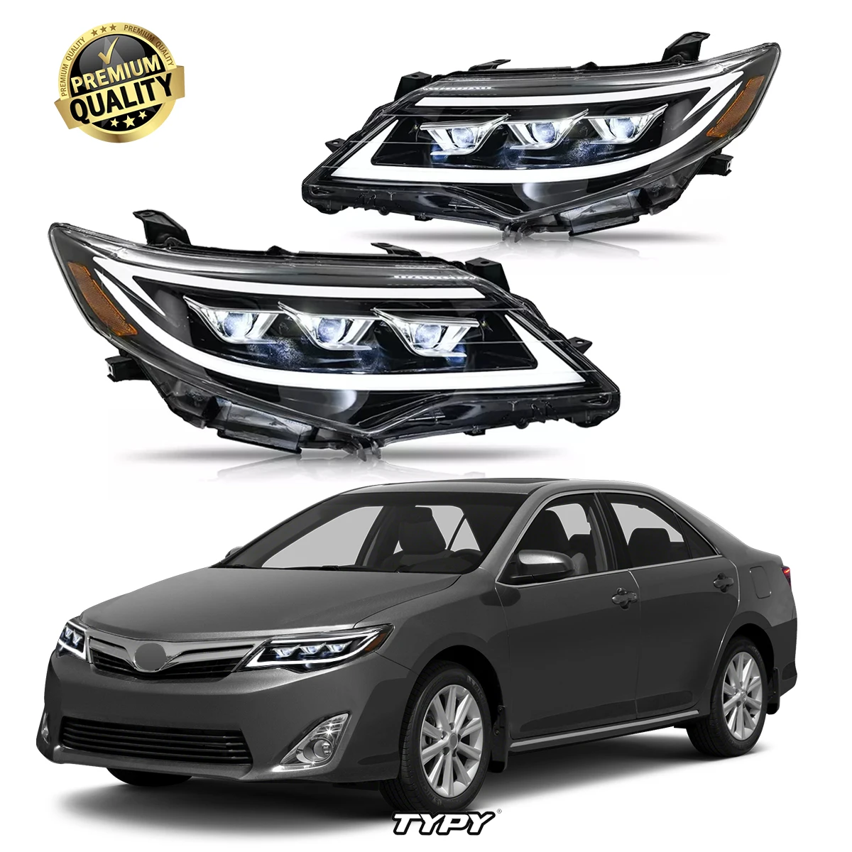 

TYPY Car Lights For Toyota US Camry headlight 2012-2014 LED Projetor head Lamp Daytime Running Light Automotive Accessories