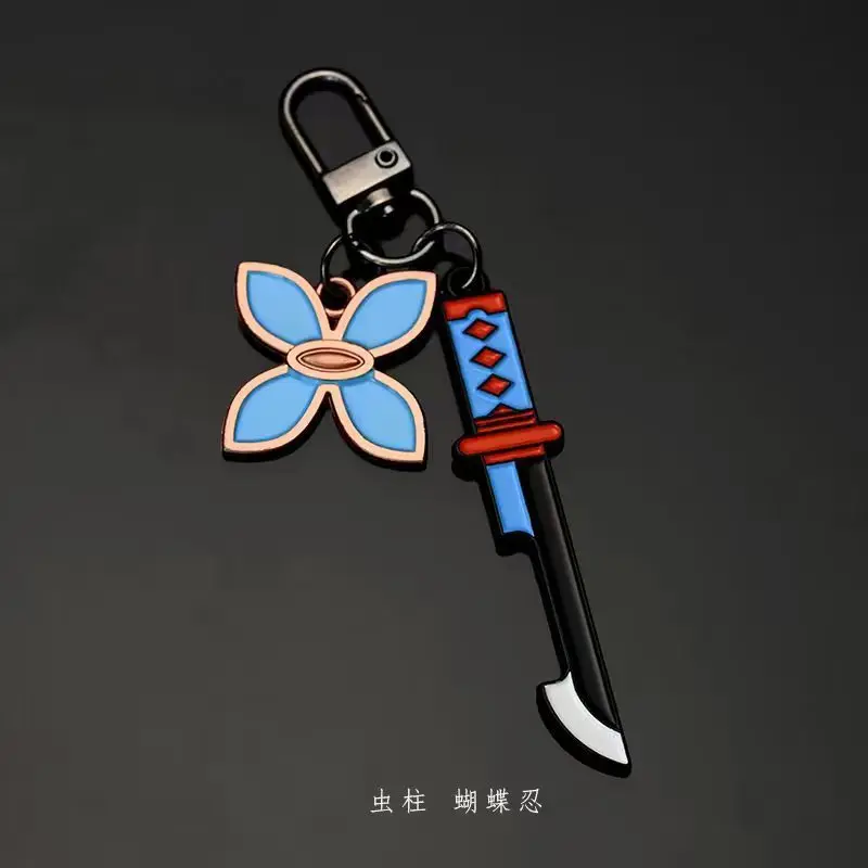Demon Slayer Kanroji Mitsuri Tokitou Muichirou Iguro Obanai High Value Creative Metal Keychain Boy Backpack Pendant Decoration view 4