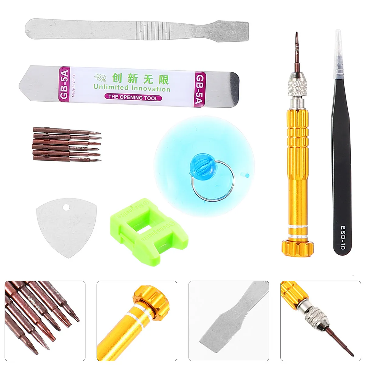 13 pcs Repair Tool Set Phone Kit Halloween Christmas New Year Phone Opening Tools Kit Mobile Phone Opening Tool Screwdriver
