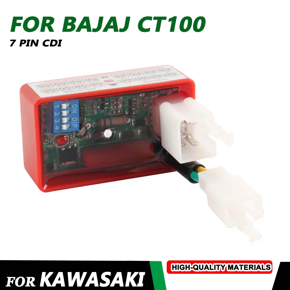 

7pin DC CDI Racing Ignition Switch For KAWASAKI BAJAJ CT100 CT 100 Motorcycle Igniter Unit Racing Speed Limit 4000-12000RPM