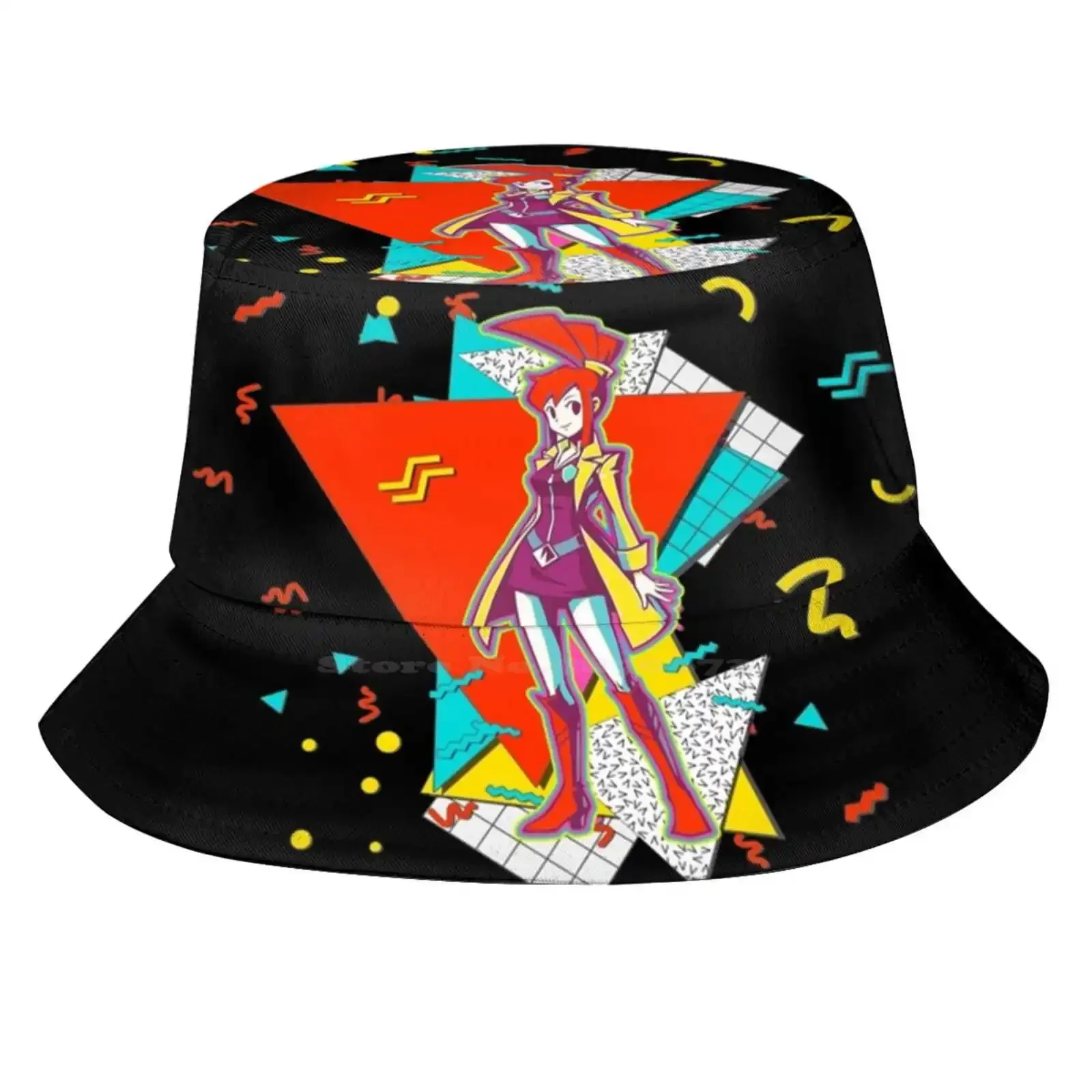 Lynne - Ghost Trick *90S Graphic Design* Sun Cap Fisherman Hat Bucket Hats Retro 90S Aesthetic Sissel Ghost Trick Lynne Ghost