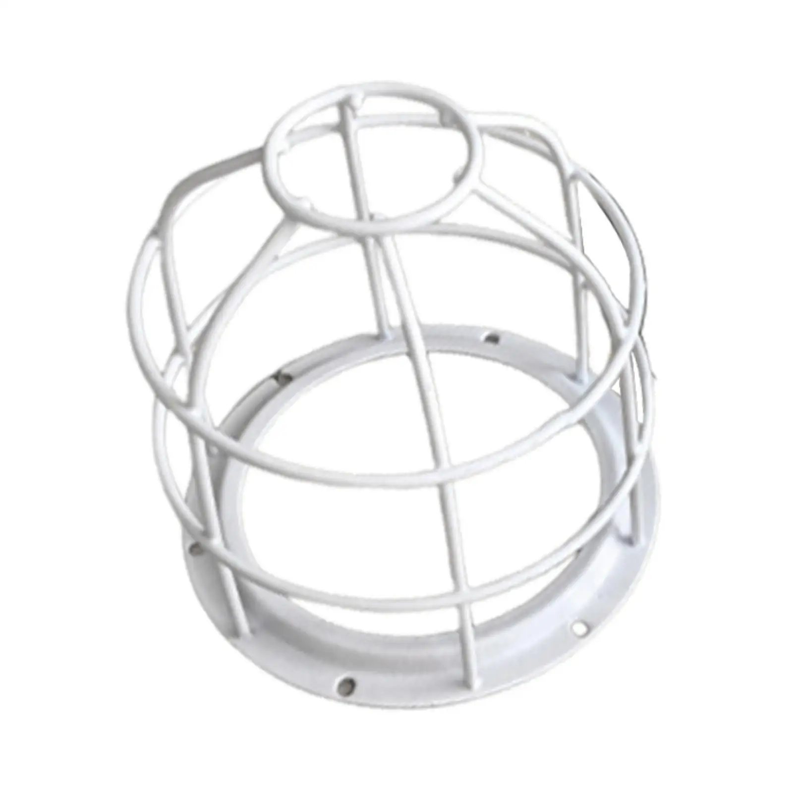Light Shade Protective Cage Metal Lamp Guard Wire Lampshade Protector for Alarm Light Bulb Cover for Ceiling Hanging Lamp