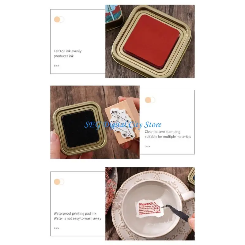 

U75B Washable Craft Pad for Card Making Scrapbook, Permanent Pad for