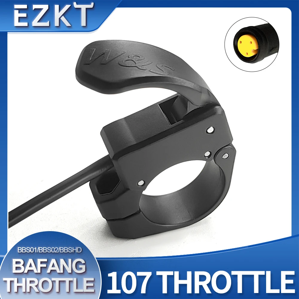 

Дроссельная заслонка Mini Finger 107, левая/правая рука для Bafang BBS01 BBS02 BBSHD, универсальный 12-72 В, электровелосипедный скутер, пресс-ускоритель
