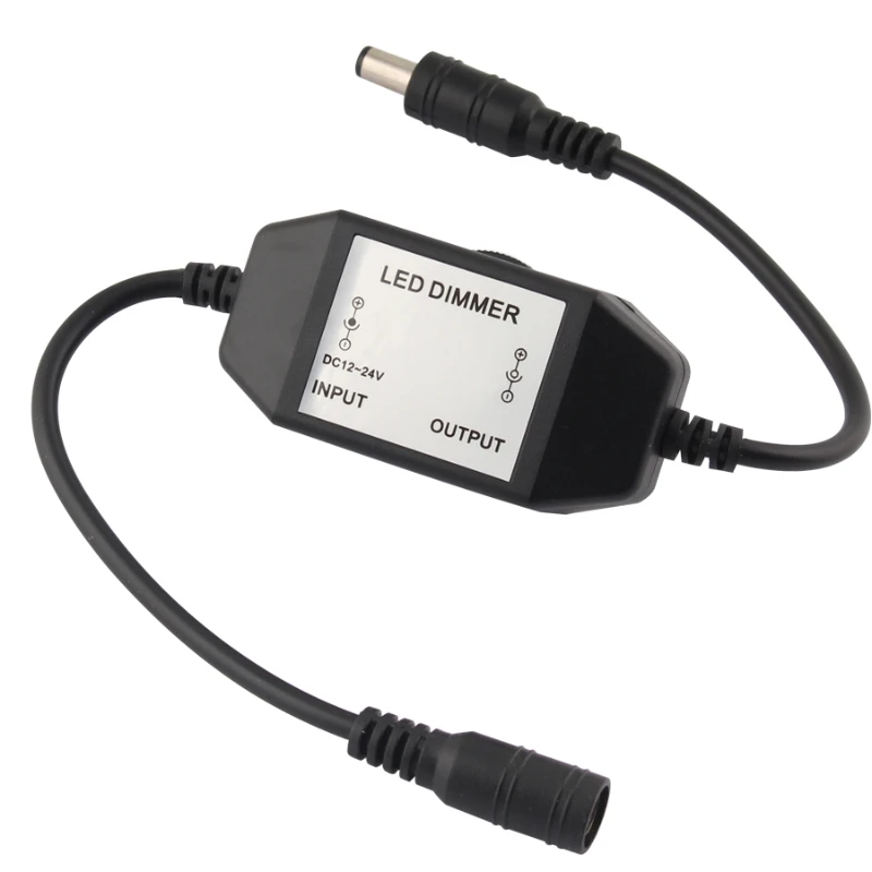 DC 12V 24V LED Dimmer Single Color LED Strip Light Controller Lights Strip Switch Brightness Adjust Control For 5050 2835 Light
