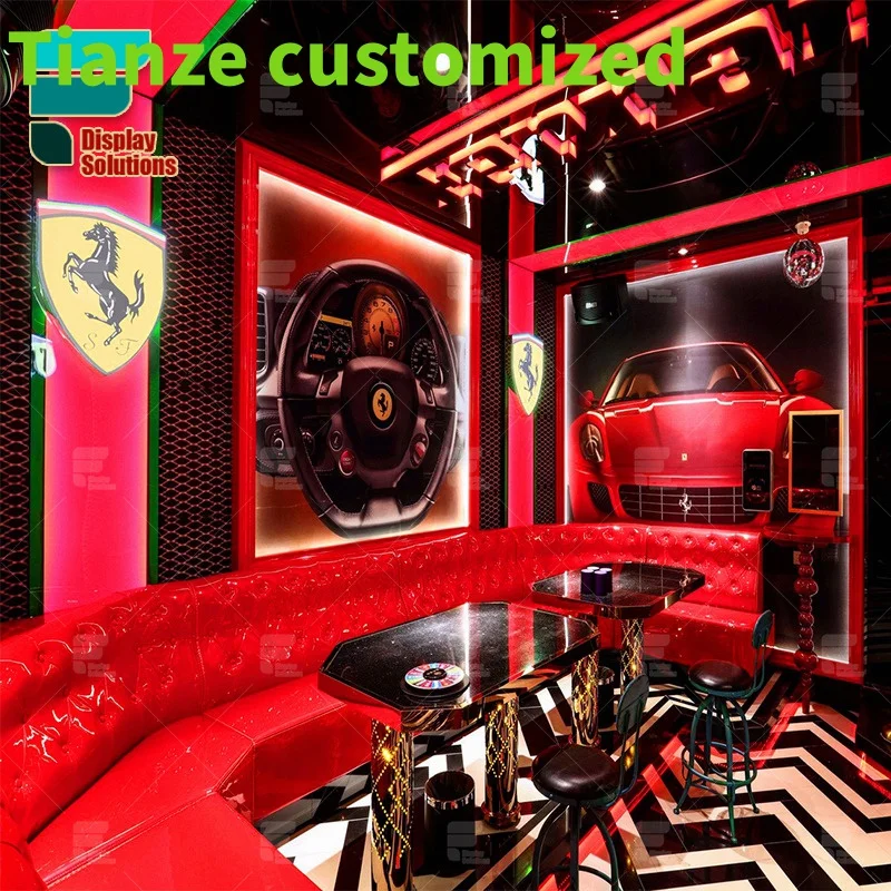 

{Customized} back bar showcase led bar display counter furniture nightclubs bars