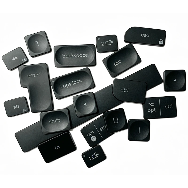 tampa-de-tecla-de-substituicao-com-borracha-para-teclado-logitech-craft-mx-keys-s-combo-yr0073-cinza