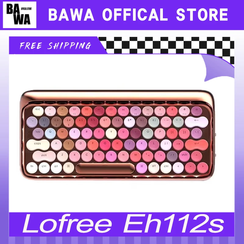 

Lofree Eh112s Round Dot Mechanical Keyboard Bluetooth Wireless Low Shaft Portable Gaming Keyboard For Desktop Computer