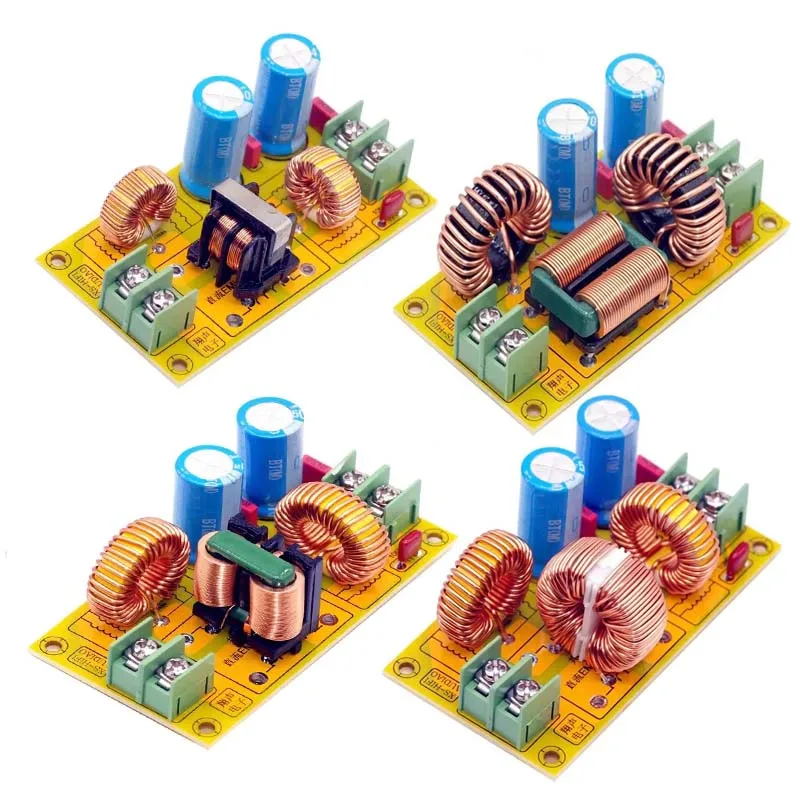 

LUSYA E03 2A 4A 10A 20A DC LC Фильтр EMI Фильтр EMC FCC Высокочастотная фильтрация мощности для усилителя мощности 12V 24VHiFi