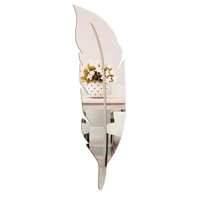 Decorative Wall Mirror sliver Mirror Wall Sticker 5.9 X 28.3 Inch Peel And Stick Mirror Acrylic Sticker For Bedroom Dorm Hall
