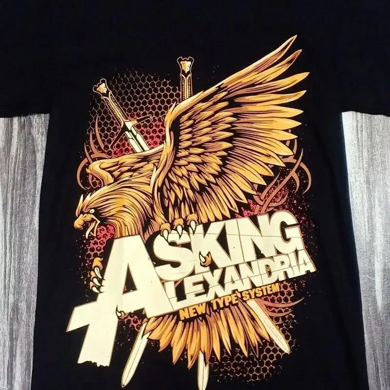 Vtg ASKING ALEXANDRIA Heavy Cotton Black T Shirt For Men All Size C191