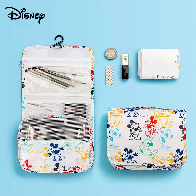 Stitch Disney borsa da viaggio per il lavaggio femminile Anime custodia per il trucco impermeabile Cartoon Kawaii Cosmetic Organizer regali di natale