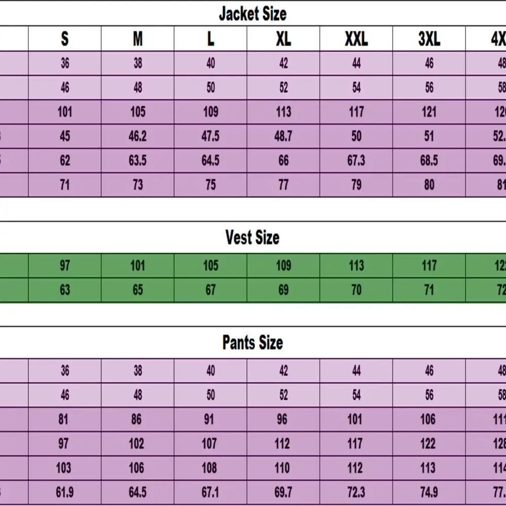 

Custom-made suits (shipping fee applies)