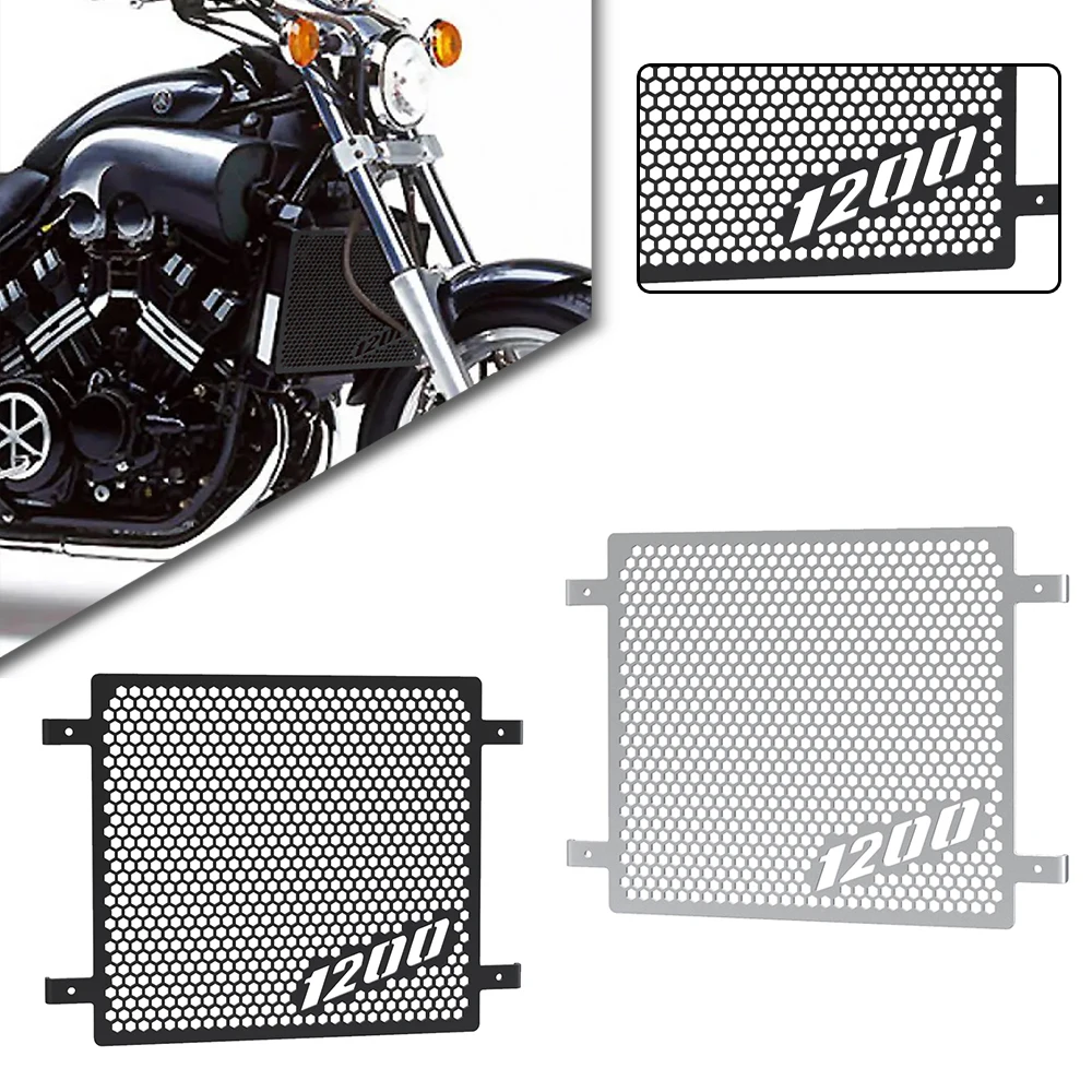 

For YAMAHA VMAX V-MAX 1200 V-MAX1200 1985-2007 2006 2005 2004 2003 2002 2001 VMAX1200 Motorcycle Radiator Grille Guard Protector