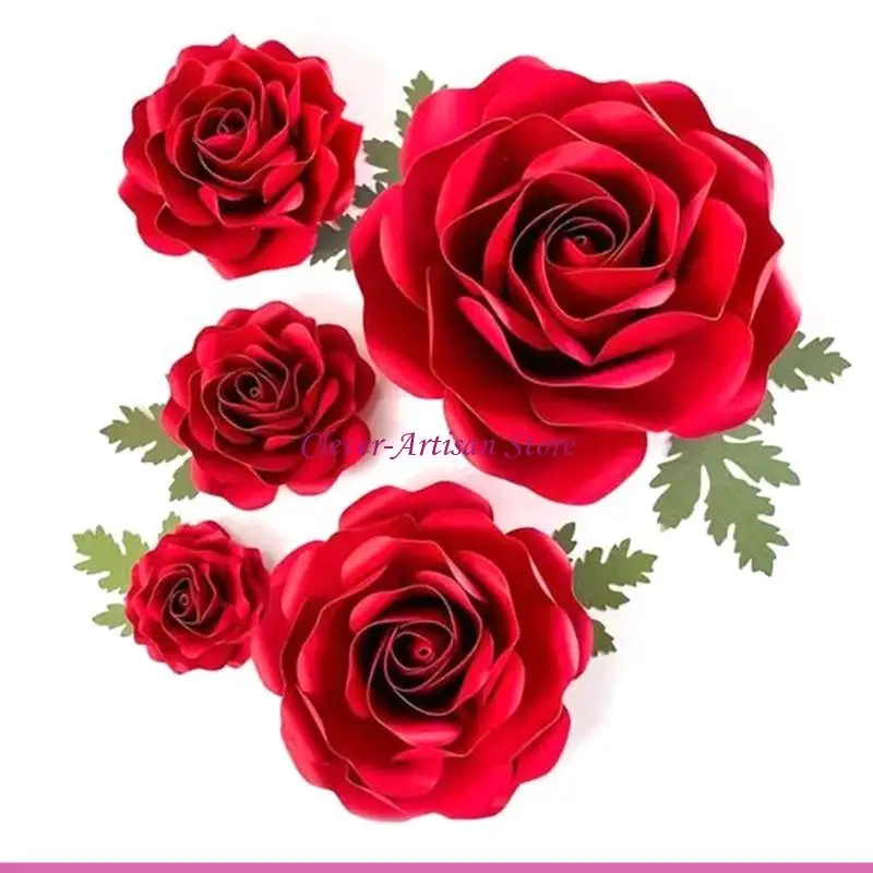 E06B 6pc/Set Bunga Die Cuts Stensil Bunga Bentuk Blade Stensil Dies Diy Wedding Undangan Kartu Membuat Aksesori