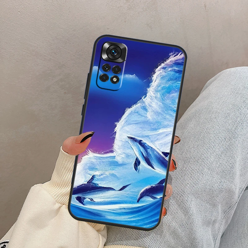 دولفين لشاومي ريدمي نوت 14 9 10 11 12 13 برو 12S 11S حافظة لهاتف ريدمي 15C 14C 12C 10C 13C #4