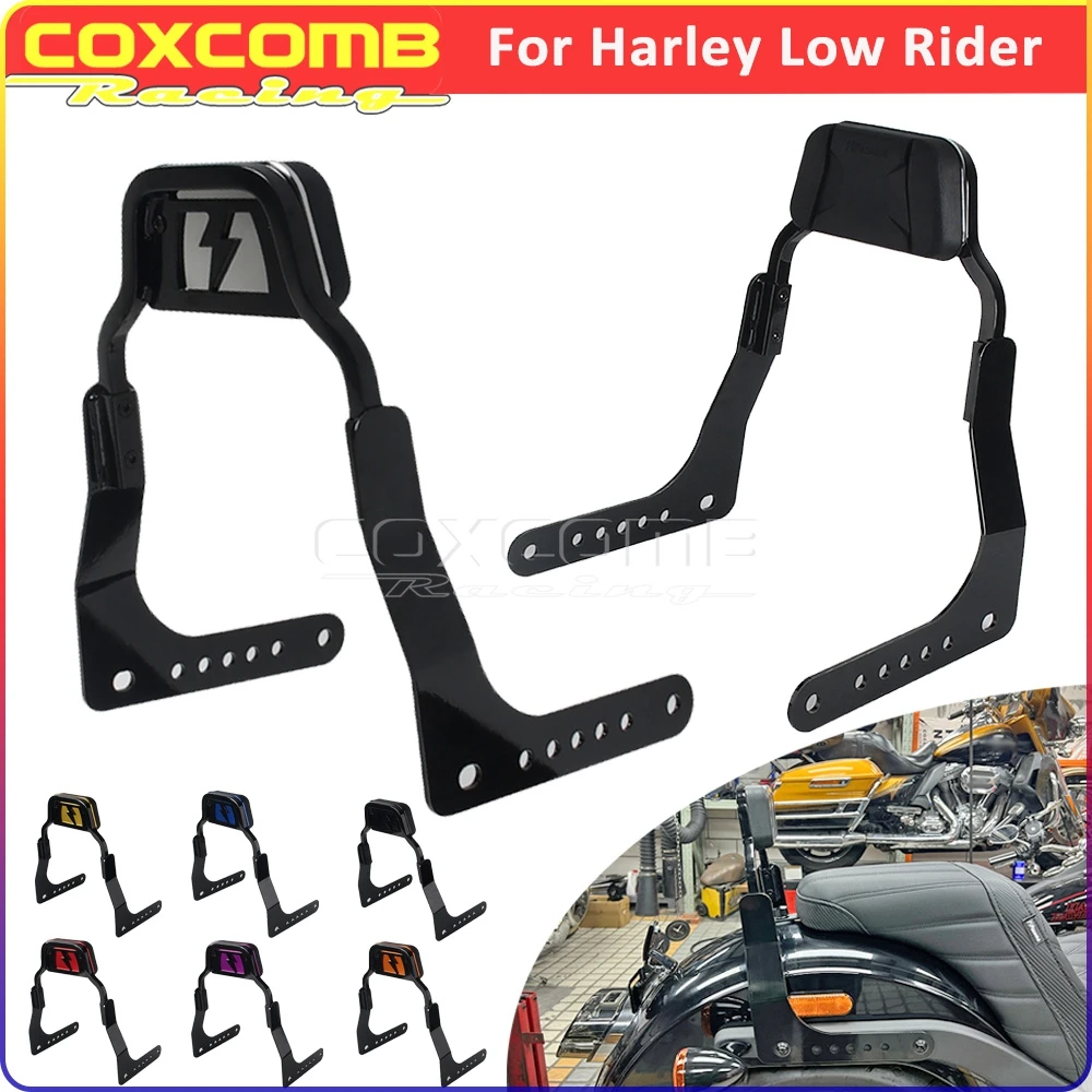 

Motorcycle Detachable Back Rest Sissy Bar Rear Passenger Backrest Pad For Harley Softail Low Rider S FXLRS FXLR 2018 2019 2020