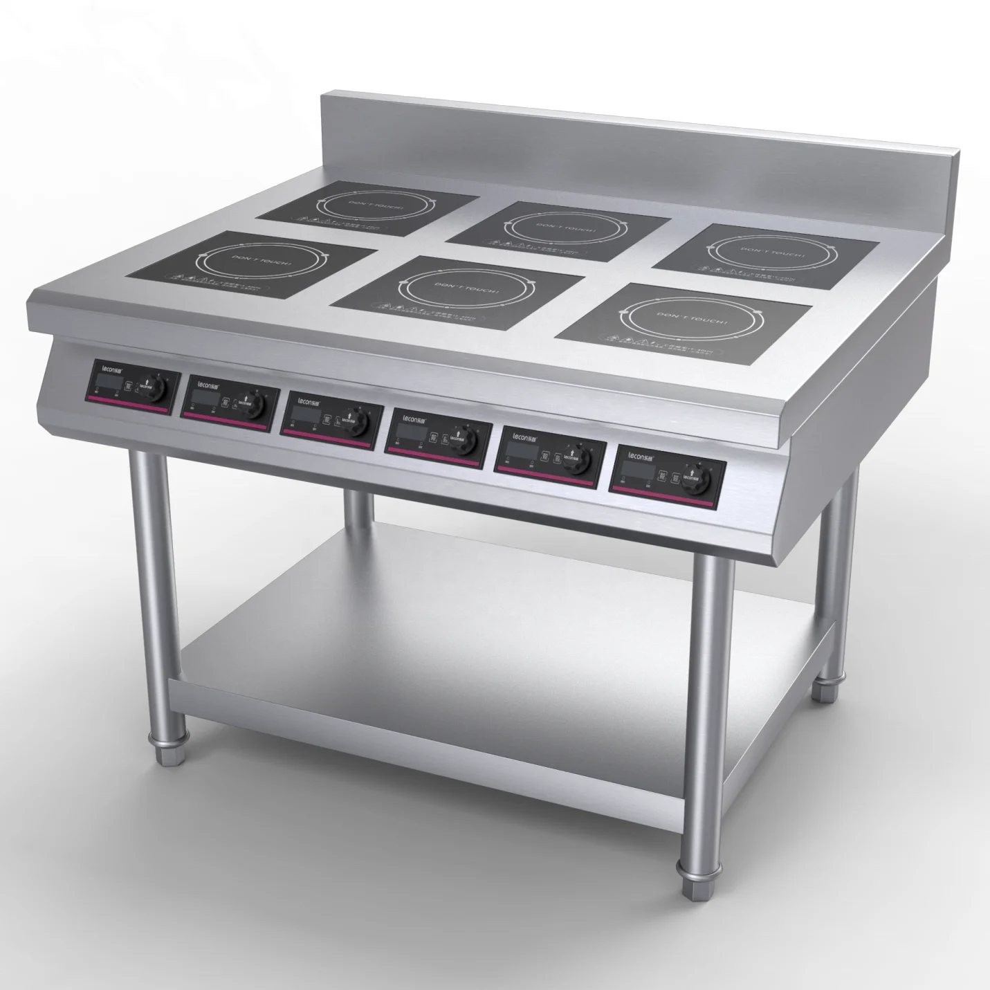 Cocina de Inducción eléctrica, equipo de cocina para restaurante, encimera con 4 quemadores