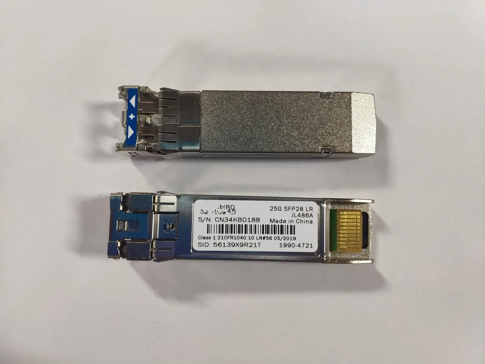 

Оптоволоконный трансивер Aruba 25G SFP28 LR JL486A 56139X9R21T 1990-4721 1310NM 25 ГБ SFP 10 км Оптический переключатель