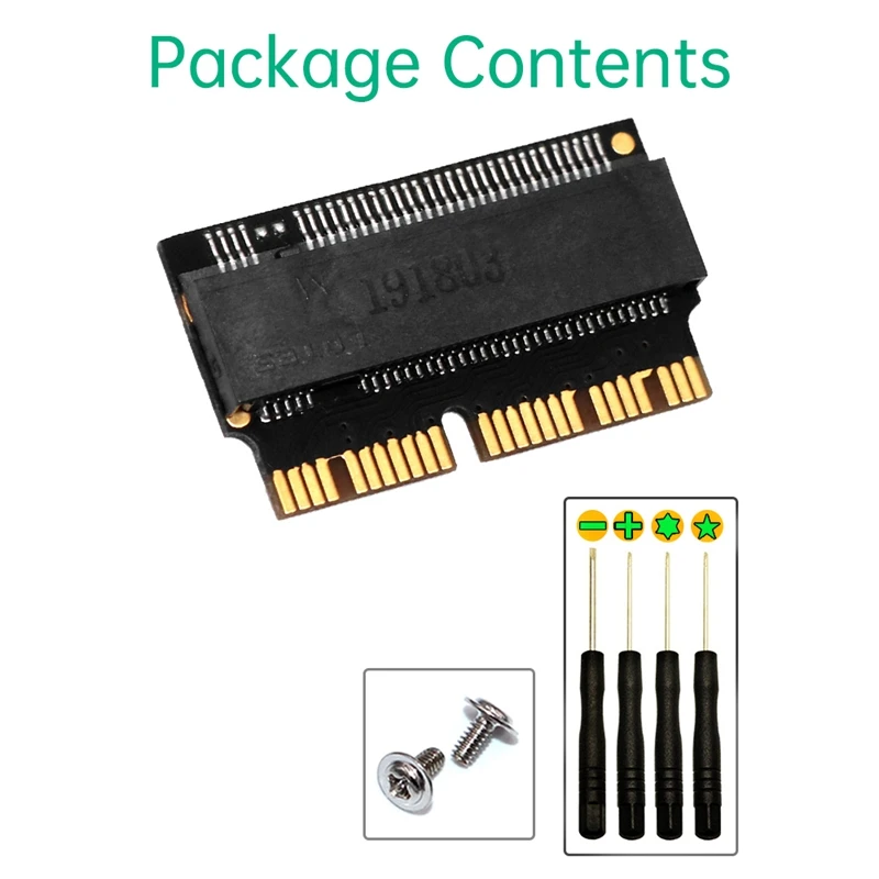 Adaptateur M.2 NVcloser SSD pour Air Pro Retina Mid 2013-2017, Kit AHCI pour A1465 A1466 A1398 A1502