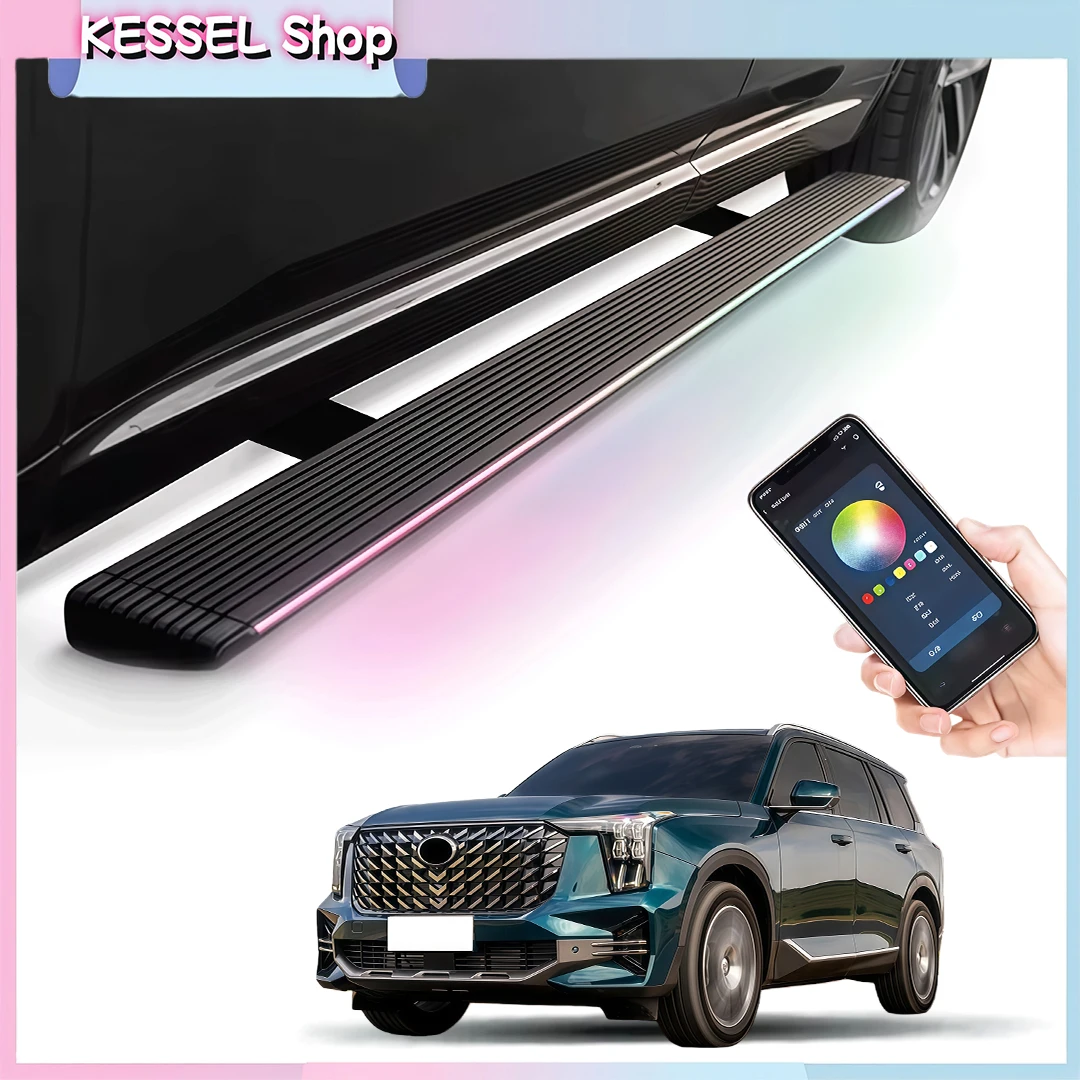 

Deployable Power Side Step with LED Light Electric Running Boards fits for GAC GS8 2022-2025 2026 Retractable Truck Steps