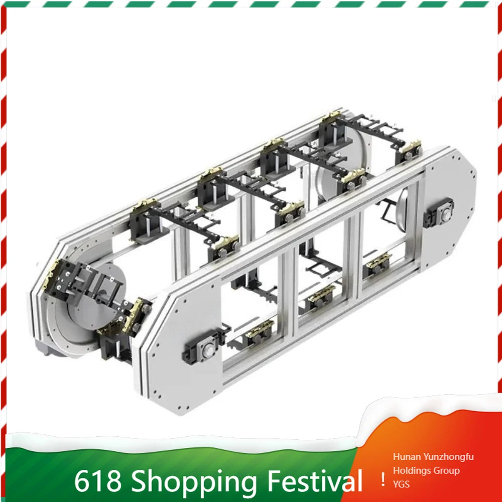 Dual Rail Circular Conveyor Equipment Vertical Circular Track Production Transport Line