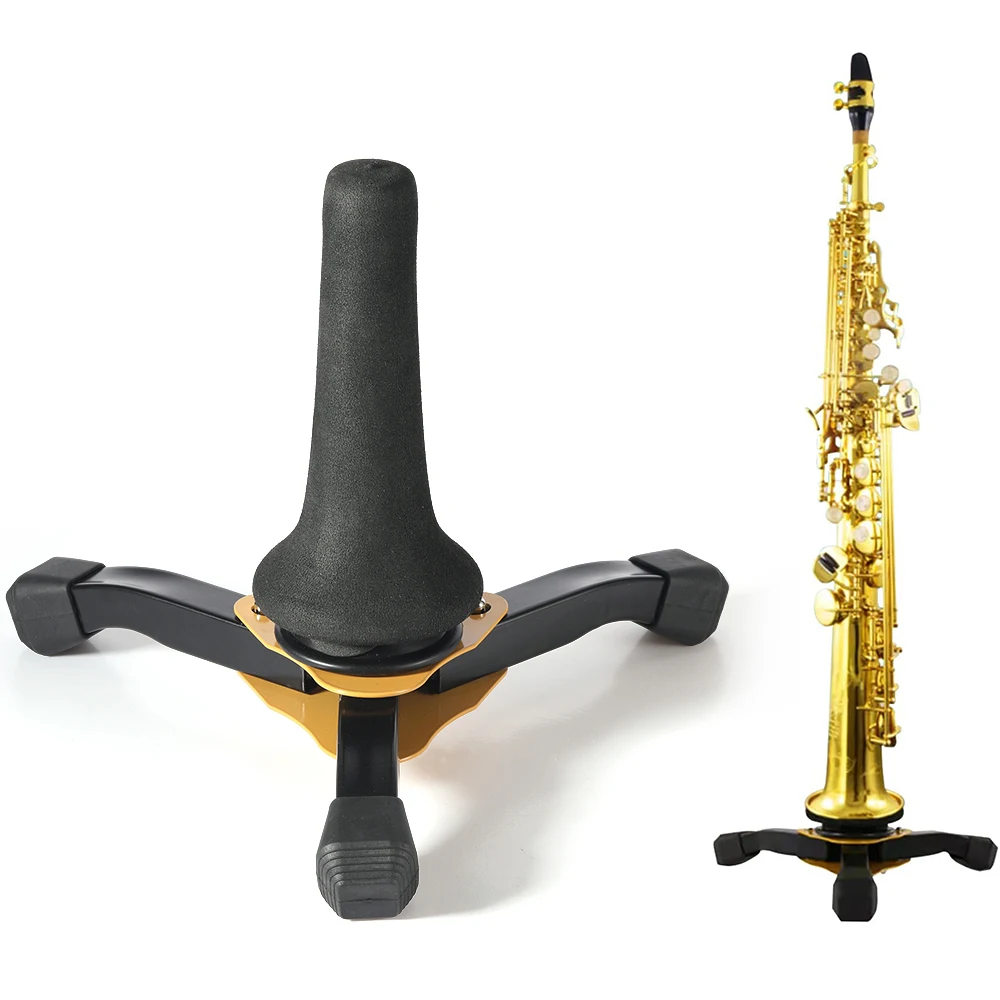 Portable Foldable Tripod Stand Non-slip Wind Instrument Accessories suitable for Holder Clarinet Trumpet Flute Oboe Saxophone