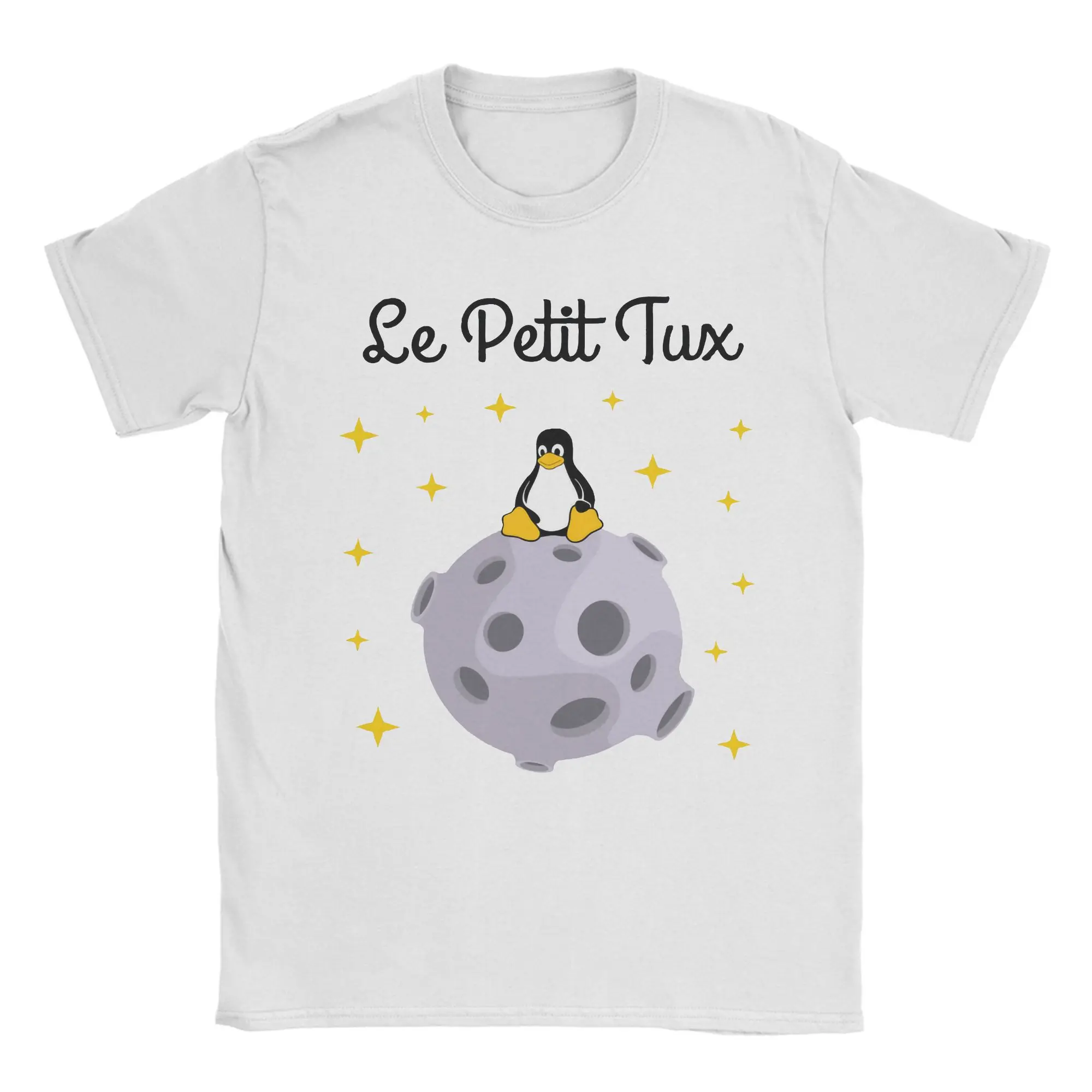 Men Women's Le Petit Tux Linux Mascot T Shirt Programmer Developer Geek Nerd Cotton Tops Round Neck Tees New Arrival T-Shirt