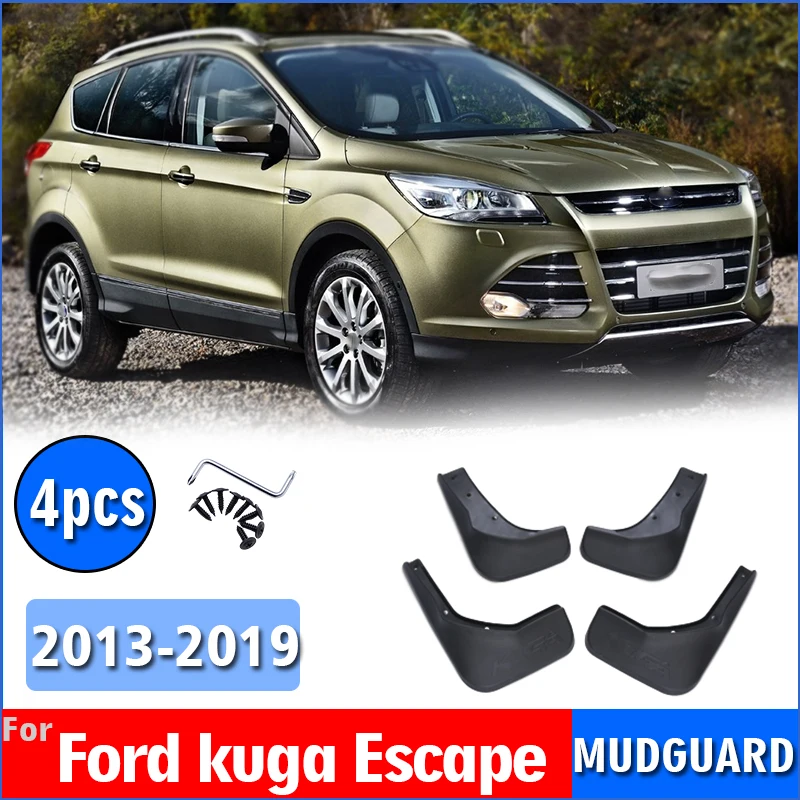 

Брызговики для Ford Kuga Escape MK2 2013-2019, аксессуары для автомобиля, брызговики, передние и задние 4 шт.