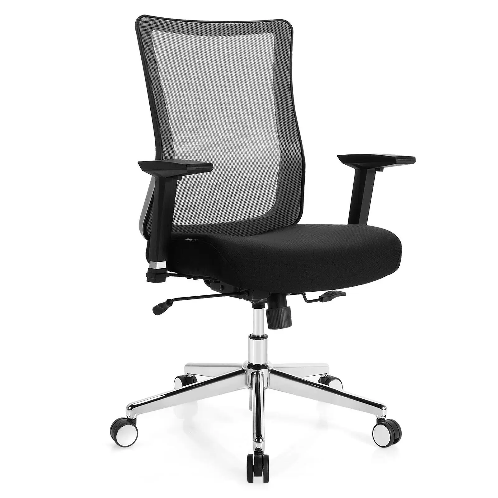 Costway Ergonomic Mesh Office Chair Sliding Seat Height Adjustable w/ Armrest